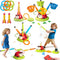 5 in 1 Musical Jump, Bean Bag Toss Ring Game, Baseball Toys