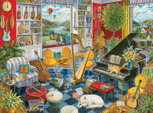 Ravensburger The Music Room Jigsaw Puzzle - 500 Intricately Cut Pieces |