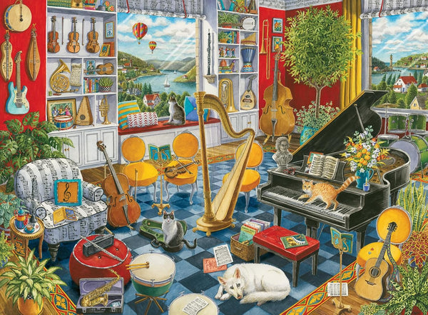 Ravensburger The Music Room Jigsaw Puzzle - 500 Intricately Cut Pieces |
