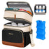 Mancro Expandable Breast Milk Cooler Travel Bag with Ice Pack, Double Layer