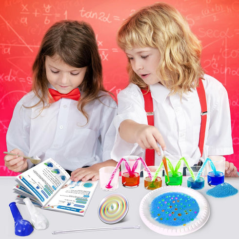 UNGLINGA 40+ Experiments Science Kit for Kids, Chemistry Set Educational Toy Gift for Boys and Girls