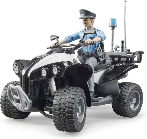 Bruder 63011 Police Quad with Light, Skin Policeman and Accessories