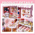 Flever Miniature Dollhouse DIY Kit - Sweet Talk Room with Furniture