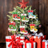 COCHIE 48Pcs DIY Christmas Craft Kits for Kids, Christmas Tree Stockings Ornaments Kit, Make Your Own Christmas