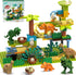 JIXIn Dinosaur Marble Runs for Kids 4-8, Compatible with DUPLO Lego Sets, 125 PCS Classic Big Blocks STEM Toys for Age