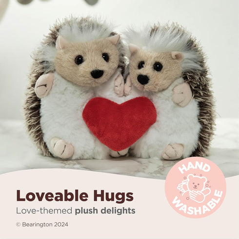 Bearington Hedgehog Stuffed Animal Plush - 6 in, Ideal for Valentine's Gift for Kids
