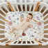 Crib Sheets for Girls Boys Wildflower Boho Baby Sheets for Crib,Neutral Toddler Mini Crib Mattress Sheets Fitted for Nursery Bed 27"x 39" by CaTaKu