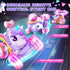 360Rotating 4WD 2.4GHz 3 4 5 6+ Unicorn Remote Control Car for Girls, Stunt RC Cars for Boys with Lights, Rechargeable