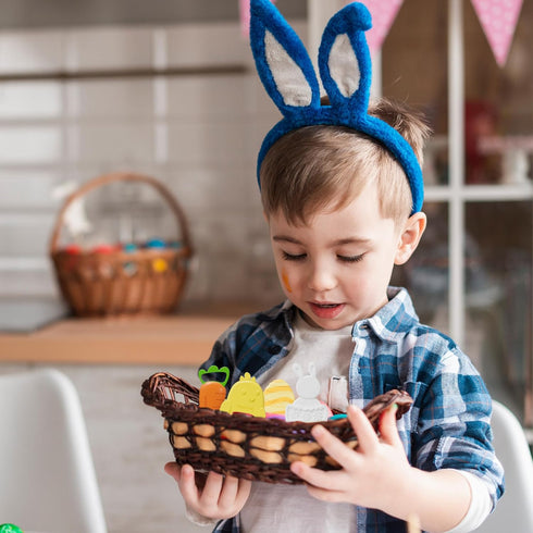 Easter Teething Toys for Babies, Soft Silicone Baby Easter Chew Toy, My First Easter Teether for Toddlers