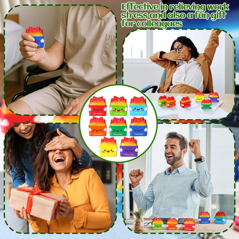 24 Leitee Pcs Dumpster Stress Relief Balls Mini Dumpster Fidget Toy Stress Balls for Adults Therapy Fidget Appreciation