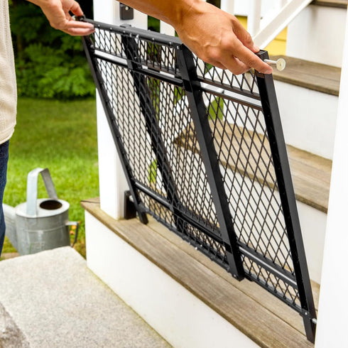 42W 2-Pack, 23-42" 24 Ingenuity Doorway Series Baby and Dog Gate Indoor Outdoor, Won't Rust or Warp, Galvanized Steel