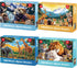 Jeacirio Kids Puzzles Ages 5-8 - Wild Animals Puzzles 100 Piece Jigsaw Puzzles