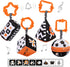 TUMAMA High Contrast Shapes Baby Toys, Black and White Stroller Toy for Car Seat, Plush Rattles for 0-12 Months (4