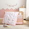The Homistry The Hmistry 3-Piece Crib Bedding Set for Girls - Reversible Quilt, Fitted