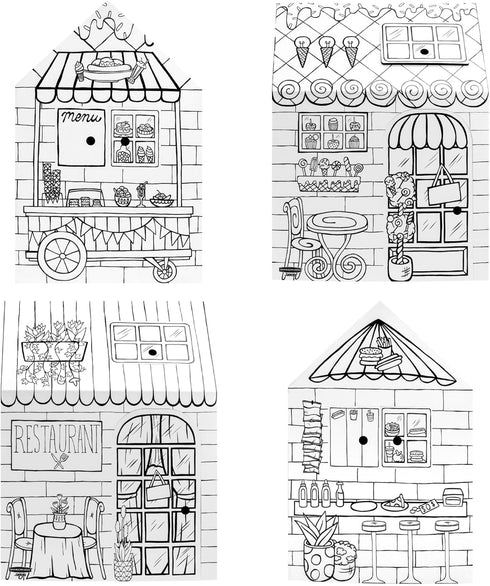 Bankers Box at Play Color in Treats N' Eats Playhouse, Cardboard Playhouse and Life Size Craft Activity for Kids and
