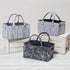Sammy & Lou Collapsible Floral Felt Storage Caddy, Divided Design for Diapers, Wipes, Changing Items, 11.5 in x 6 in x