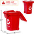 Nunkitoy (2 Inches) Mini Size Trash Can Toy,Garbage Truck's Trash Cans, Mini Curbside Vehicle Garbage Bin Trashcan