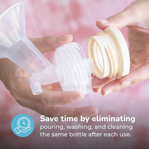 Spectra Bottle Adapter for Narrow Baby Bottles - Compatible with Breast Shield for Spectra Milk Pump