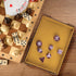 SIQUK Magnetic Folding Dice Tray Rectangle Dice Rolling Tray PU Leather Trays Foldable Holder Rolling Mat Storage Box