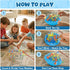 6+, 1-4 Marble Balance Game, Wobble Marble Stacking Game for Kids Family Games for Kids and Adults with Built