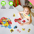 12 Pack Realistic Animal Puzzles - 48 Pieces Step-by-Step Animal Jigsaws for Preschool Toddlers 3+