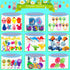 100 Pcs Prefilled Easter Eggs Filled with Novelty Toys,Bright Colorful for Easter Basket Stuffers,Easter Party Favors