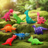 Lemofix 3-5 4-8 Set Color Changing Dinosaur Bath Toys: No Hole Mold Free Bath Toys for Kids Ages & | Magic Water
