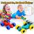 3-4 Cars,2 360 3 Toddler Monster Truck Toys,Dinosaur Toys for Ages Friction Spin Stunt Race PCS Push and Go Baby Toy