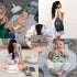 Portable Changing Pad - Waterproof Diaper Changing Mat - Foldable Diaper Changing Clutch Kit