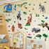 Amaonm Creative Giant Removable Cartoon Zoo Wild Jungle Animals 3D DIY Wall Decals for Kids Bedroom, Living Room,