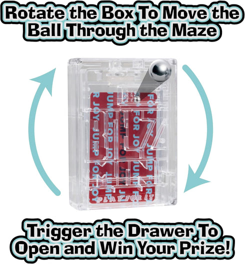 BILZ Money Puzzle for Cash, Gift Cards, and Tickets - Fun Reusable Game and Money Maze, Mini Maze 2 Pack