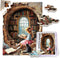 Vintage Book Jigsaw Puzzles 500 Pieces for Adults Bookshelf Jigsaw Puzzles Readers