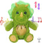 Hopearl Talking Dinosaur Plush Toy, Nodding Electric Interactive Buddy that Repeats What You Say, Green, 8''