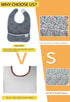 Baby Bibs for Eating - Waterproof Baby Feeding Bibs 3 Packs Washable for 6-24 Months