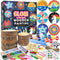 klmars Kids Wooden Painting Kit-Glow in The Dark-Arts & Crafts Gifts for