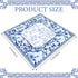 Sonwyoung 1 31.5" 31.5" Chinoiserie Mahjong Mat with Carrying Bag x Blue and White Rubber Anti Slip and Noise Reduction