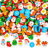 FOIMAS 192pcs Christmas Erasers Bulk for Kids, Large Xmas Pencil Erasers Santa Snowflake Tree Stocking Stuffer Gift