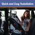 Mommys Summer Helper Car Seat Sun Shade Cover Heat Reflective Car Seat Sun Protector for Baby & Toddler Universal Fit