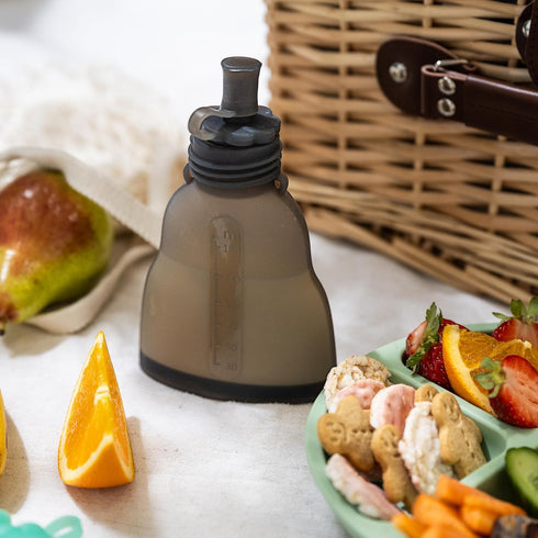 Leakproof Silicone Reusable Baby Food Pouches, BPA-Free, Dishwasher Safe, Refillable, Spill-Proof for Toddlers