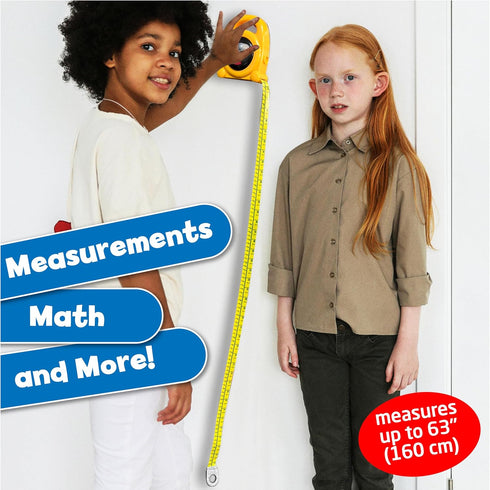Kids Tape Measure: The Big Tape Construction Toy for Kids Age 3+, Educational Learning Tools