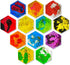 Onyoloy Liquid Sensory Soft Gel Toys - Set of 12 - Hexagonal