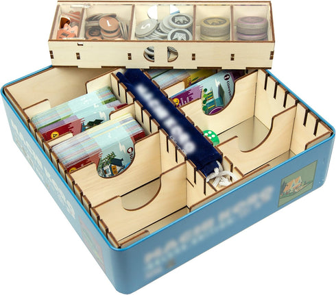 The Broken Token Machi Koro Compatible Deluxe Edition Game Organizer with Multiple Dividers