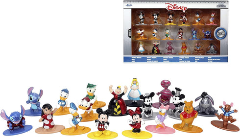 Jada Toys Disney 1.65" 18-Pack Series 1 Die-cast Collectible Figures for Kids and Adults (33201)