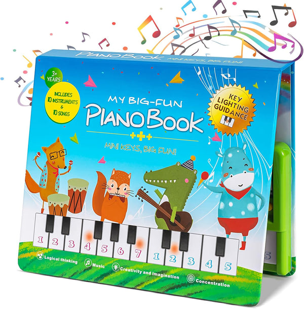 Toddler Toys Piano Keyboard with Book - Educational Musical Toys for Kids