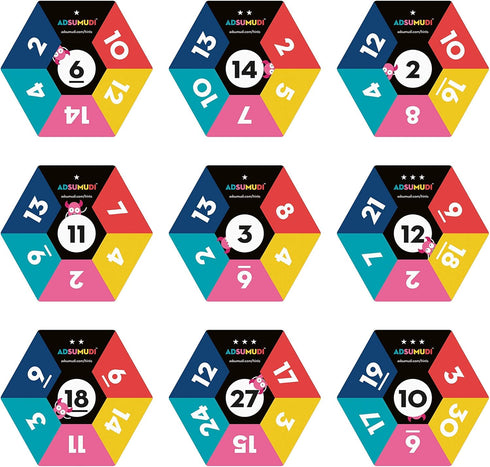 Adsumudi Math Game - Fun Smart Game for Kids to Practice Multiplication, Division, Addition and Subtraction, Ages 8-12