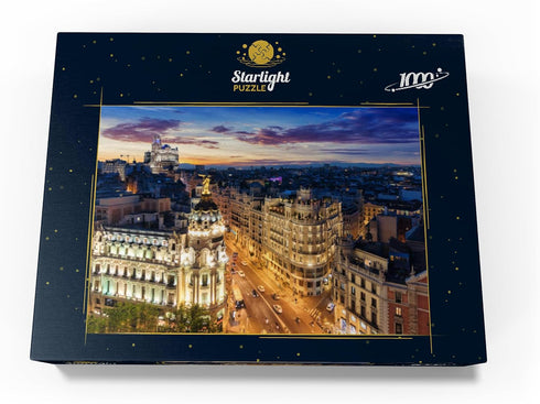 MyPuzzle Premium 1000 Piece Jigsaw Puzzle - Madrid Skyline Spain for Adults