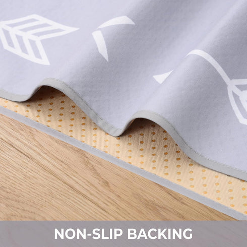 WOMUMON 51 51 Inch Baby Splat Mat for Under High Chair/Arts/Crafts, x Washable Splash Mat, Waterproof and Wipeable