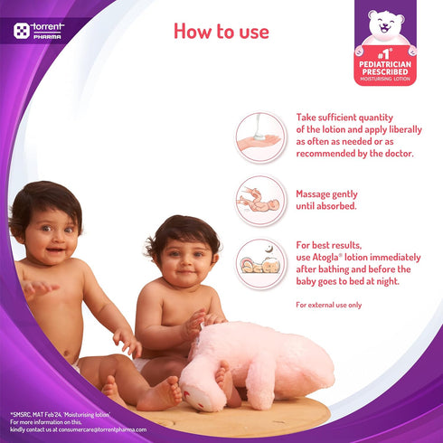 ATOGLA 400ml YMPIGOY Curatio Lotion for Baby, Intense Moisturizing Baby Lotion for All Skin Types, Protects Against