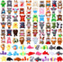 Zhanmai 100 Pcs Mini Plush Stuffed Animal Bulk, Small Animal Toys for Keychain Decoration, Party Favors