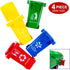 Nunkitoy (2 Inches) Mini Size Trash Can Toy,Garbage Truck's Trash Cans, Mini Curbside Vehicle Garbage Bin Trashcan